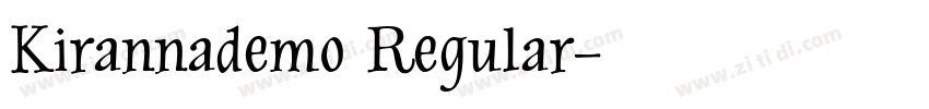 Kirannademo Regular字体转换